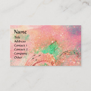 TARJETA DE VISITA JARDÍN DEL MONOGRAMA PERDIDO DE LA MARIPOSA DE LAS