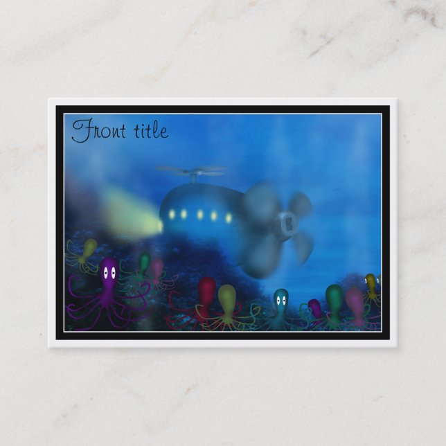 Tarjeta De Visita Jardín del pulpo (Anverso)