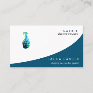 Tarjeta De Visita Jardín del Servicio de Limpieza de Botellas con P