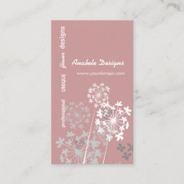 Tarjeta De Visita Jardín elegante del verano de la primavera de la