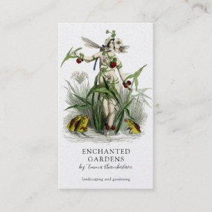 Tarjeta De Visita Jardín encantado de jardineros paisajistas