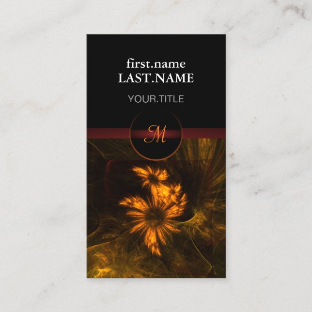 Tarjeta De Visita Jardín Guay elegante y profesional (Anverso)