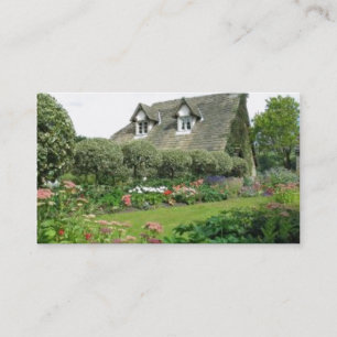 Tarjeta De Visita Jardín inglés de la cabaña