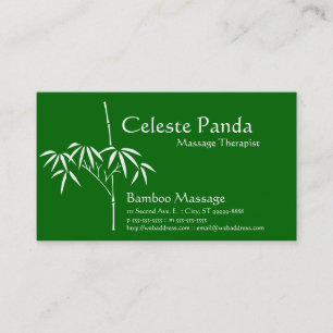 Tarjeta De Visita Jardín japonés Bamboo