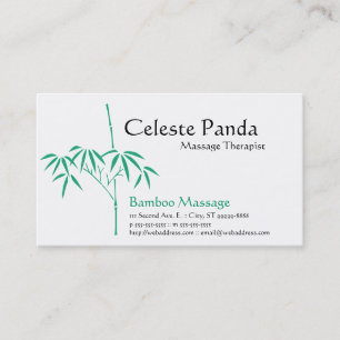 Tarjeta De Visita Jardín japonés Bamboo