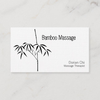 Tarjeta De Visita Jardín japonés Bamboo