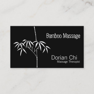 Tarjeta De Visita Jardín Japonés Sereno Zen de Bambú