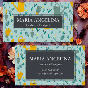 Tarjeta De Visita Jardiner Landscaping Gardening Guay moderno
