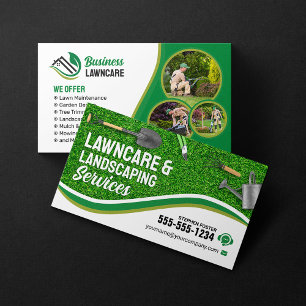 Tarjeta De Visita Jardinería Cuidado de Césped Paisajismo Jardín