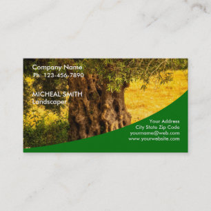 Tarjeta De Visita Jardinería Cuidado del Césped Jardinero