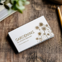 Tarjeta De Visita Jardinería De Temporada Para Limpieza De Primavera