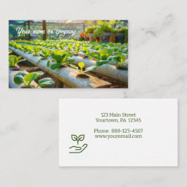 Tarjeta De Visita Jardinería hidropónica