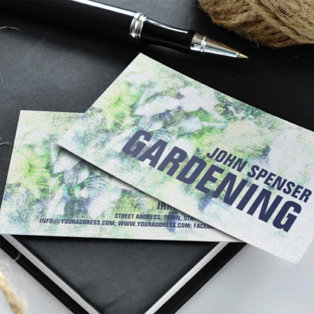 Tarjeta De Visita Jardinería Landscaping Lawn Care Nature Architect (Perfect for business)