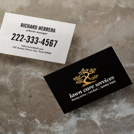 Tarjeta De Visita Jardinería para el cuidado del césped Bonsai