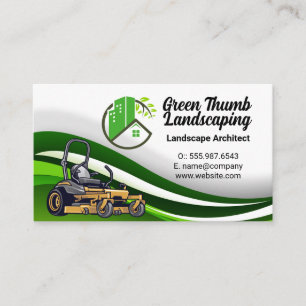 Tarjeta De Visita Jardinero   Vehículo de jardinería 