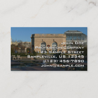 Tarjeta De Visita Jardines botánicos para Navidades en Washington DC