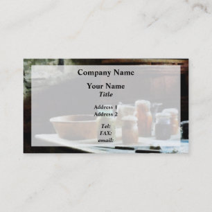 Tarjeta De Visita Jarrones con verduras coloridas