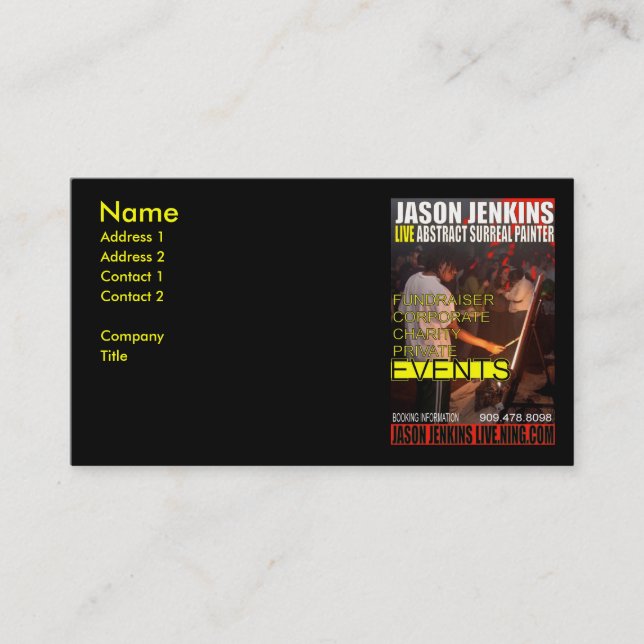 TARJETA DE VISITA JASON JENKINS EVENTOS EN VIVO (Anverso)