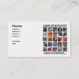 TARJETA DE VISITA JASON JENKINS VIVE ACRÍLICO EN TODO
