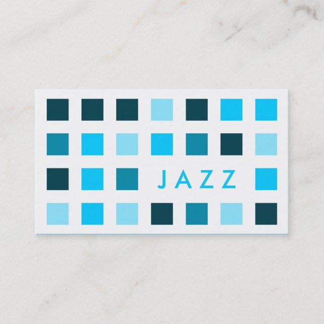 Tarjeta De Visita JAZZ (cuadrados mod) (Anverso)