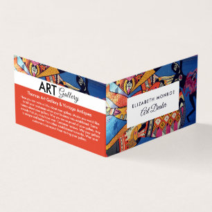 Tarjeta De Visita Jazzy Graffiti Art, Art Dealer, Detallado