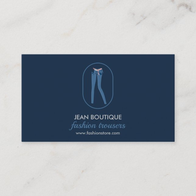 Tarjeta De Visita Jean pantalón Legging (Anverso)