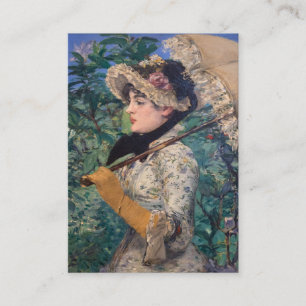 Tarjeta De Visita Jeanne (Primavera) Por Édouard Manet