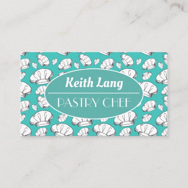 Tarjeta De Visita Jefe Chef Baker o Pastry Chef Profesional (Anverso)