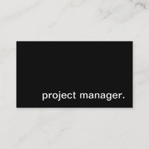 Tarjeta De Visita jefe de proyecto