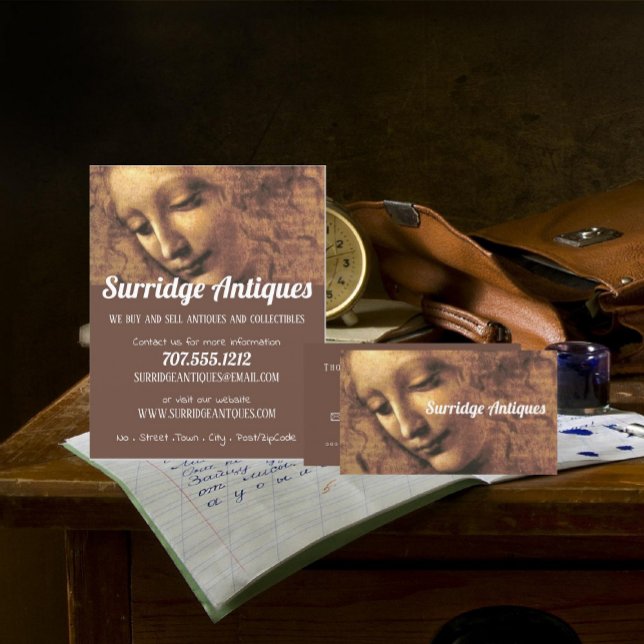 Tarjeta De Visita Jefe de una mujer, concesionario de antigüedades (Subido por el creador)