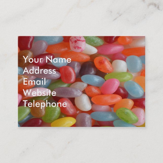 Tarjeta De Visita Jelly Bean (Anverso)