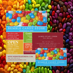 Tarjeta De Visita Jelly Bean Candy, Artículos de Confección