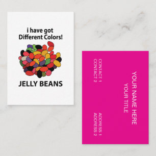 Tarjeta De Visita Jelly Beans Coloridos Jelly Beans Divertidos