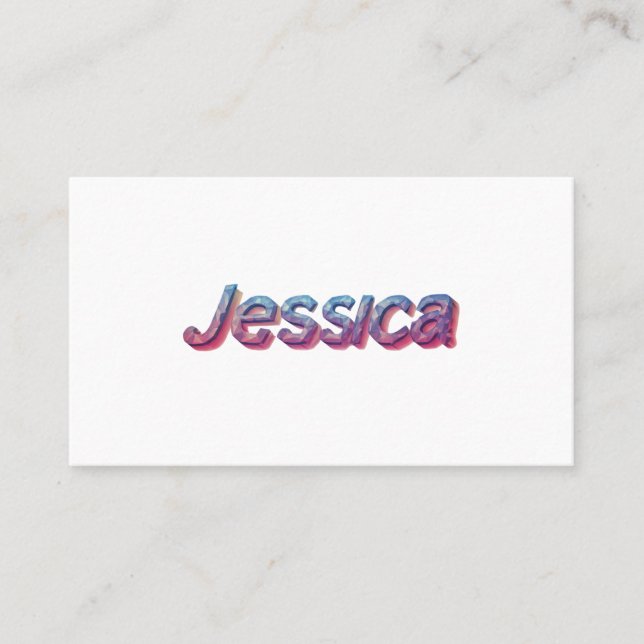 Tarjeta De Visita Jessica: Una obra maestra moderna (Anverso)
