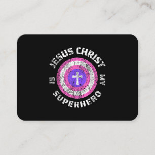 Tarjeta De Visita Jesucristo es mi superhéroe Jesús
