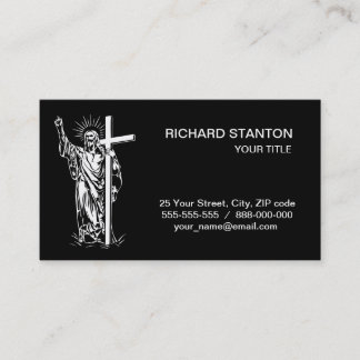 Tarjeta De Visita Jesucristo y la cruz