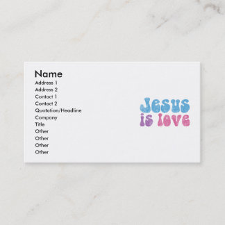 Tarjeta De Visita Jesús es amor