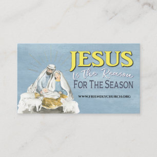 Tarjeta De Visita Jesús Es La Razón Por La Cuestión De La Biblia 