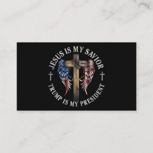 Tarjeta De Visita Jesús Es Mi Salvador Trump Es Mi Presidente 2024 E