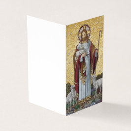 Tarjeta De Visita Jesus Good Shepherd Religious Funeral Holy Card