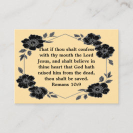 Tarjeta De Visita Jesus Gospel Tract Card