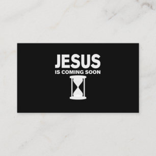 Tarjeta De Visita Jesús viene pronto cuenta regresiva de camisas ha