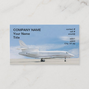 Tarjeta De Visita jet de la clase de negocios