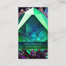 Jewel verde esmeralda Mystic Healer Gemstone Cryst