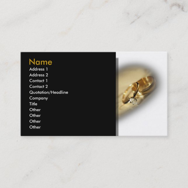 Tarjeta De Visita Jewelry Business Card (Anverso)