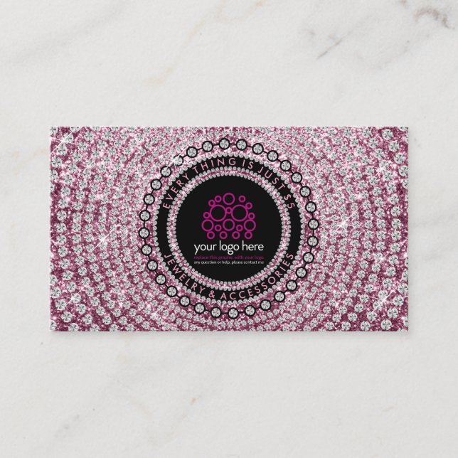 Tarjeta De Visita Jewelry Diamond (Anverso)