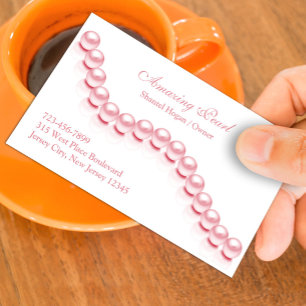 Tarjeta De Visita Jewelry Pearl Business Card