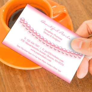 Tarjeta De Visita Jewelry Pearl Business Card