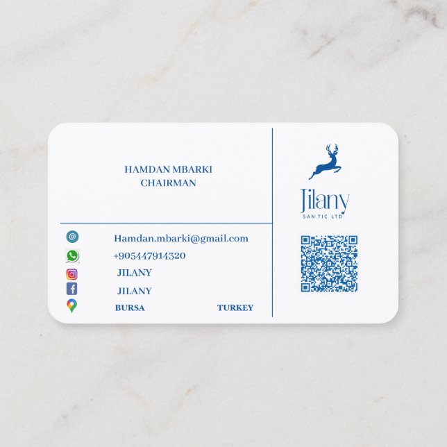 Tarjeta De Visita JILANY Business Card (Reverso)