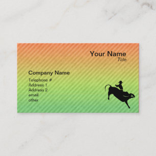 Tarjeta De Visita Jinete de Bull